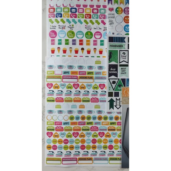 Stickers Lot - Planner Stickers Sea Life Theme Stickers some used A6 - Picture 2 of 5
